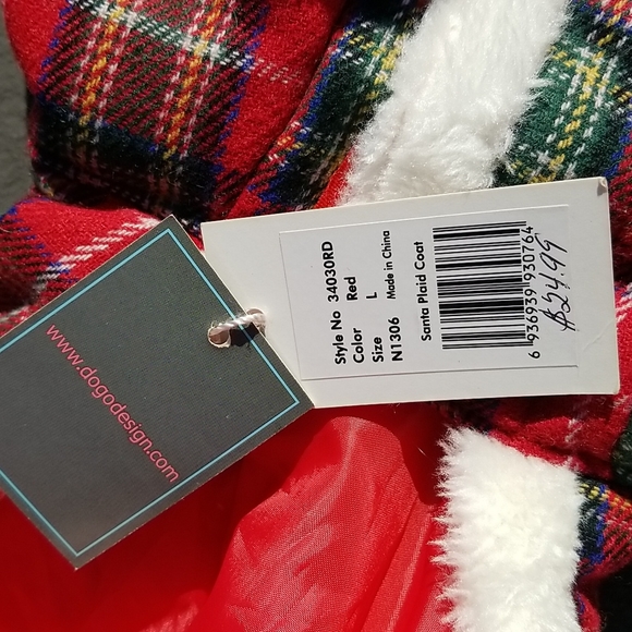 DOGO New York Dog Christmas Jacket SZ L NWT - Picture 3 of 11